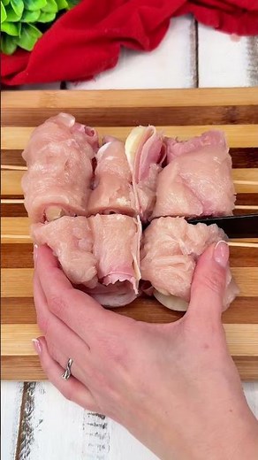 AIR FRYER CHICKEN AND HAM ROLLS
