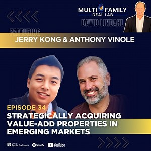 Discover the perfect way to jumpstart your multifamily investing journey by drawing inspiration from success stories within the RE Mentor community. Join Jerry Kong and Anthony Vinole as they reveal the process of acquiring assets outside America's most competitive housing markets. Stay tuned for more exciting content! 𝐊𝐞𝐲 𝐭𝐚𝐤𝐞𝐚𝐰𝐚𝐲𝐬 𝐭𝐨 𝐥𝐢𝐬𝐭𝐞𝐧 𝐟𝐨𝐫 ● Perks of acquiring strategically located properties ● How to raise and attract capital as a fresh syndicator ● Basic renovatio