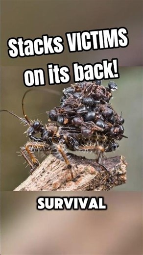 This insect WEARS its VICTIMS