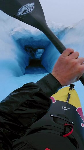 16K views · 240 reactions | Looking for a thrilling adventure? You've got to see this jaw-dropping video of kayaking through a glacier in Norway! ❄️  @redbull @aniolserrasolses | Planet Canoe | Facebook