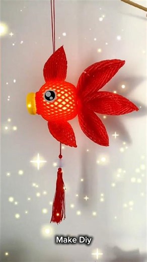 How to make a Fish Lantern from Plastic Bottle 🐟💡 #DIYCraft #viralvideo #craft