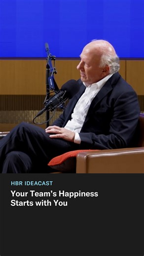 Harvard Business Review on Instagram: "The secret to a happier workplace? The boss. Harvard professor Arthur C. Brooks explains why leaders’ emotional health directly shapes culture—and why working on your own happiness is part of the job. Sign up to receive Arthur’s new six-week newsletter “The Leader’s Happiness Reset" at the link in our bio or visit hbr.org/HappinessReset."