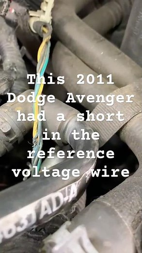 2011 Dodge Avenger codes for reference voltage shorted wire found #automobile #mechanic #dodge #diy