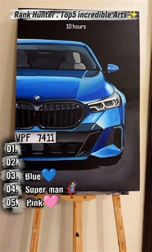 Top 5 Incredible arts | Rank Hunter #shorts #ranking #trending