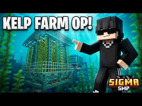 I Made the BEST Kelp Farm In Sigma SMP 😎 | Minecraft Live | Day 13