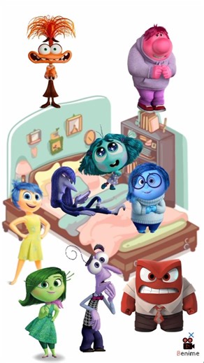 The NEW Inside Out 2 crew has taken over! 🌈🏠 #Inside Out #shorts