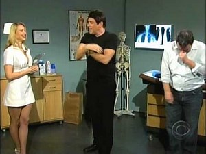 Craig Ferguson shows a blooper clip