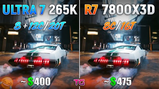 Core Ultra 7 265K vs Ryzen 7 7800X3D - is just ridiculous