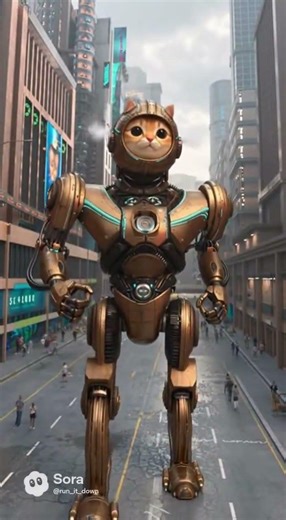 Cute Kitten… Or Giant Robot? #Funny #Shorts
