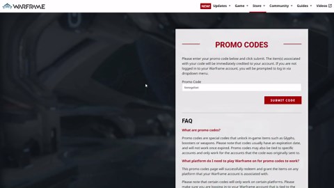 Warframe Codes (April 2026)