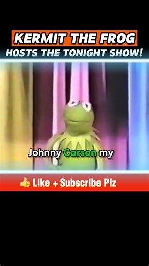 Kermit The Frog Hosts Johnny Carson's Tonight Show! Fozzy Bear Crashes Monologue! #muppets #shorts