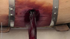 Wine mixing during fermentation process in barrel
