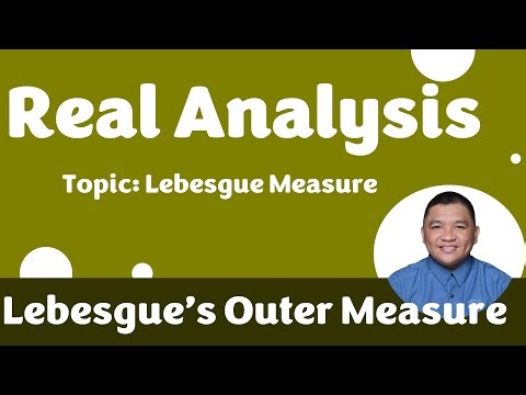 Lebesgue’s Outer Measure || Lebesgue Measure || Real Analysis