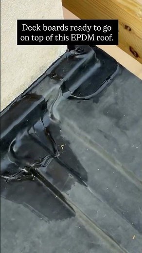 EPDM rubber roof installation