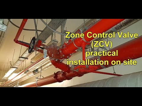 Firefighting zone control valve ( ZCV ) practical installation in the site
