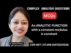 An analytic function with constant modulus is constant