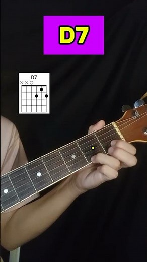 How to play D7 on guitar #guitar #chords #guitarchords