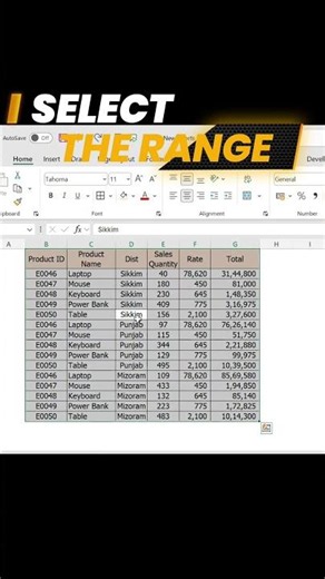 Excel Subtotal Feature Without Formula | Debananda Sahoo | Shorts 51