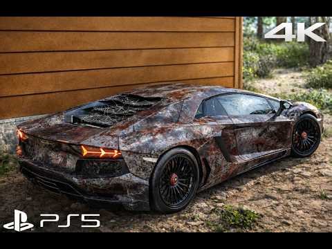 Rebuilding Lamborghini Aventador LP700-4 | Forza Horizon 5 | Logitech G923 Steering PS5™ PRO [4K60]
