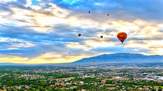 How does the world’s largest balloon festival look from above?