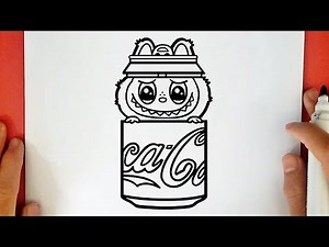 HOW TO DRAW CUTE LABUBU COCA-COLA
