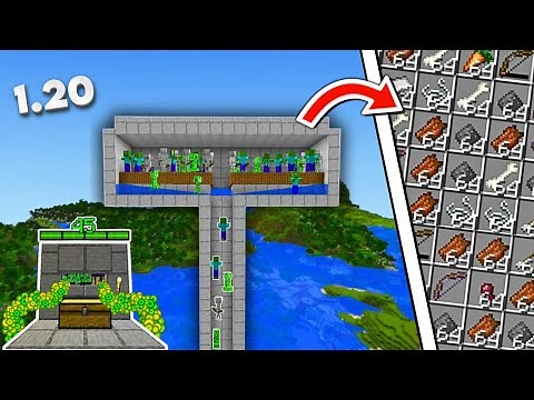 TUTORIAL: MOB FARM AND EASY XP! Minecraft 1.20 (NO SPAWNERS)