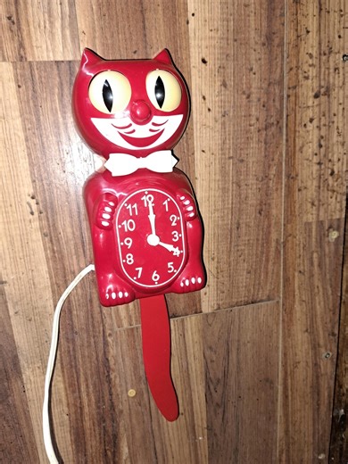 KIT CAT CLOCK Model D8 Red No Jewels Refurbished 110v Electric - Etsy