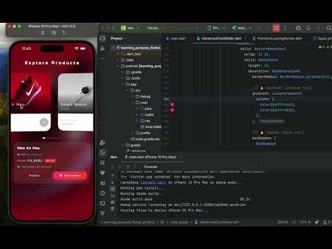 Flutter 3D Carousel UI Tutorial 🔥 | Build Premium App Design (Step by Step)