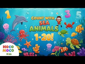 Counting to 20 with SEA ANIMALS! 🐙
