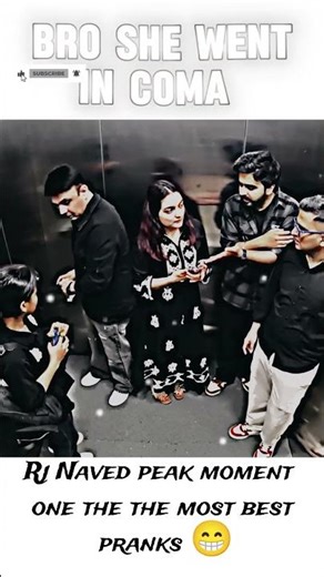Mute and Unmute Prank in Lift 😅 Don't Miss The End 🫶Credit- Rj Naved 😚#rjnaved #comedy #shorts