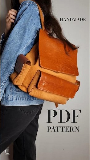 Handmade Leather Backpack with a Timeless Vintage Look | Pattern Available! #backpack #diy #vintage