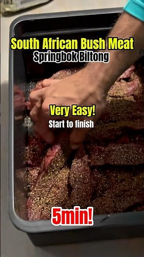 Making Springbok Biltong | Safari Spice, Vinegar & Hunting Fresh Meat #wildlife #biltong #venison