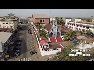 UNEDITED AERIAL VIEW OF MONROVIA THE OLDEST CITY IN LIBERIA WEST AFRICA