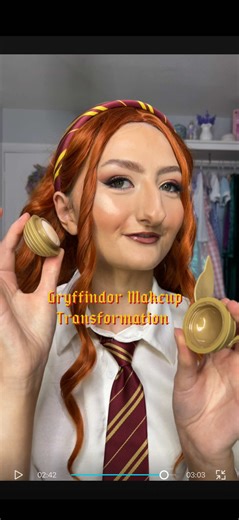 Gryffindor Makeup Transformations for Harry Potter Fans