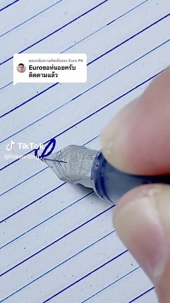 Beautiful Cursive Writing: Euro in Cursive Style