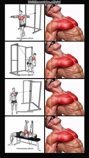 Chest Workout using Band ① Band One Arm Press ② Band Crossover ③ Band One Arm Fly #chest #explore