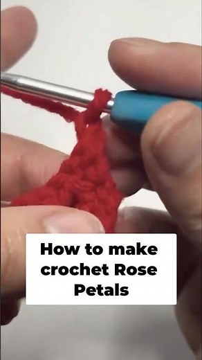 Crochet Rose Petal Stitch Tutorial - Easy & Beautiful Flowers #beginnercrochet #crochetpatterns