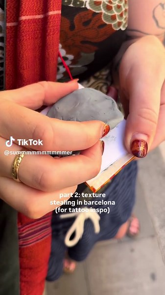 Tattoo Design Inspiration from Sewn Paper Prints