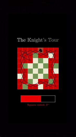 The Perfect Knight's Tour... 🐴🧠 (Satisfying)