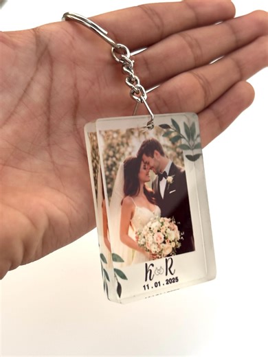 Custom Photo Keychain, Personalized Acrylic Picture Gift - Etsy