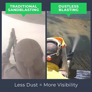 2.1K views · 41 reactions | Less dust means more visibility, creating a safer work environment. Dustless Blasting is designed smarter, so you can get the job done right, every time. https://hubs.ly/H0tb9fb0 | Dustless Blasting | Facebook