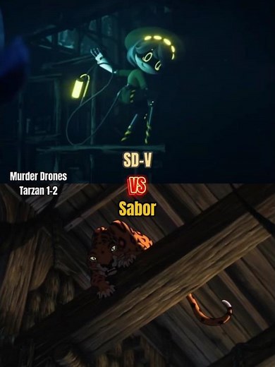 SD-V (Murder Drones) vs Sabor (Tarzan 1-2)