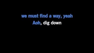 Karaoke Dig Down - Muse - CDG, MP4, KFN - Karaoke Version