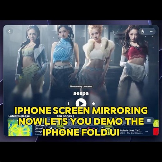 iPhone Fold UI | iOS 27 iPhone Screen Mirroring to macOS 27 #iOS27 #macOS27 #Apple #iPhone