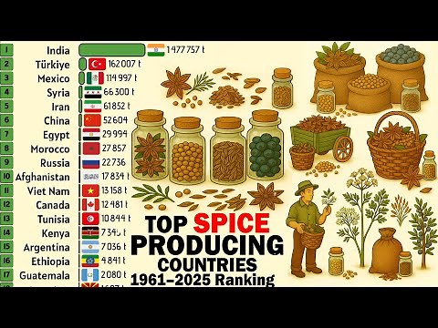 These Countries Control the World’s Spices! 🌶️ (1961–2025) ✅
