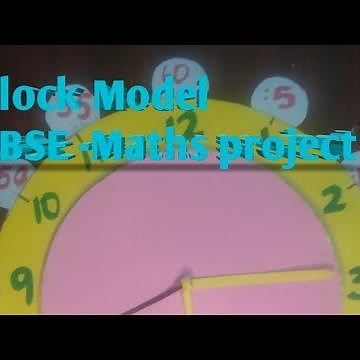 # Clock Model / class 3 /CBSE maths project/ Maths project clock model