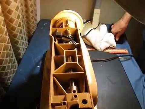 Singer Model 404 Sewing Machine with covers off Part One