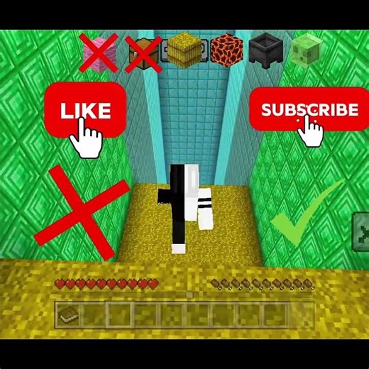 Survival Challenge: Which Block Is Truly the Best?😳#MinecraftChallenge #GamingTips