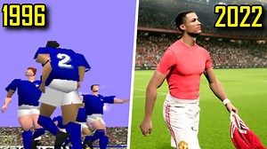 1.3M views · 10K reactions | ▶️ This video show Evolution of eFootball from 1996 to 2022  Click to buy PES 2022/ FIFA 22: https://www.g2a.com/n/fujimarupes112 ☛ Click to watch 2k - 60fps: https://youtu.be/XsoKZsv1k3A | Fujimarupes | Facebook