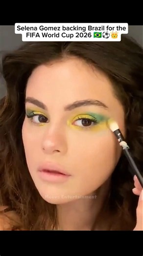 Selena Gomez Picks Brazil for World Cup 2026?! 🇧🇷🔥 #selenagomez #brazil #fifaworldcup2026 #fyp